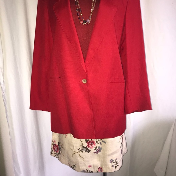 Karen Kane multi colored flower skirt cream base - Picture 4 of 7